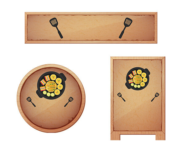 전 가게 간판(문구없음)