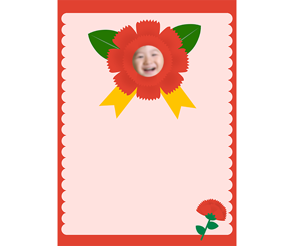 카네이션 합성 카드