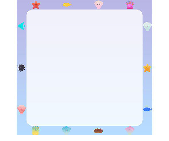 바다생물 메모지