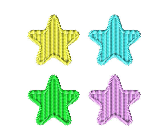 자수 별 꾸미기 스티커