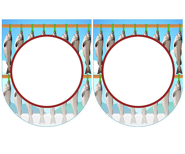[개별도안] 황태를 말려요 가랜드
