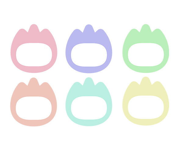 튤립 이름표 (무료도안)