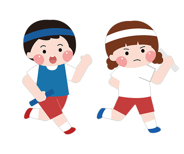 달리기 하는 아이들