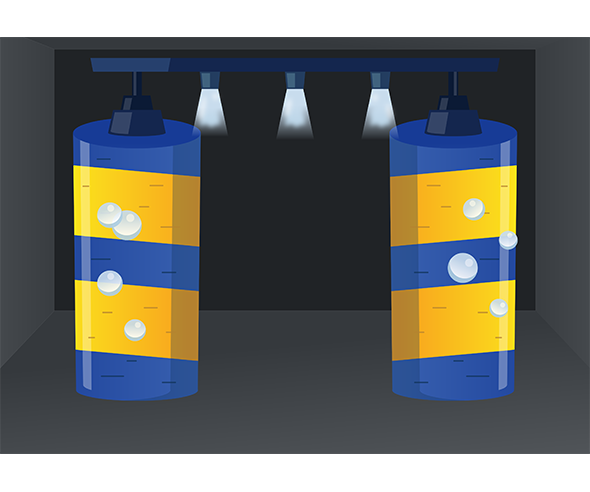 세차장 배경 (자동차없음)