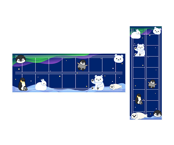 극지방에 사는 친구들 원고지 레터링(문구없음)