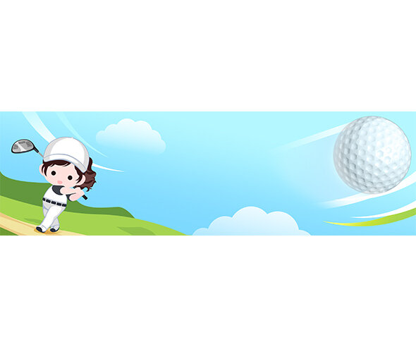 어린이 골프대회 가로 배너(문구없음)