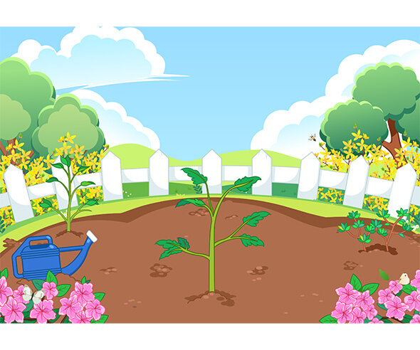 식목일 나무 심는 배경