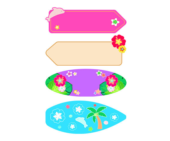 알로하 푯말(문구없음)