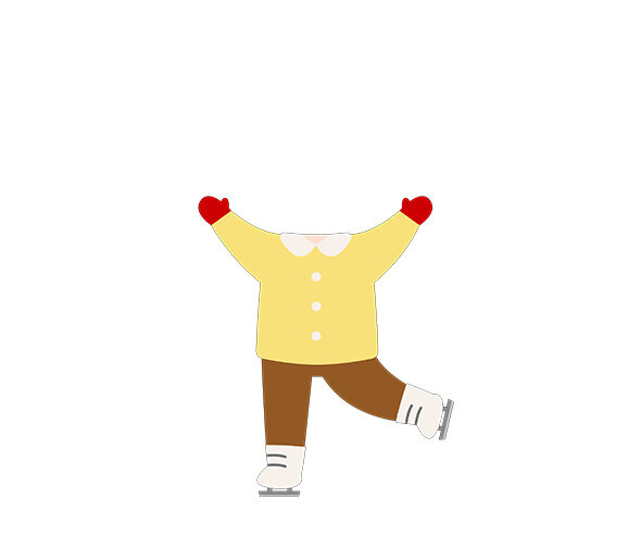 스케이트 타는 아이 합성이미지