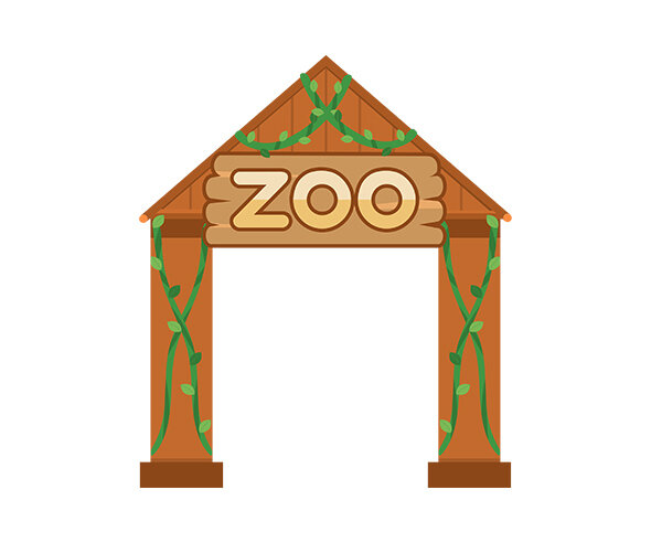 동물원 입구 (나무)