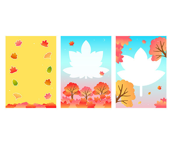 단풍 축제 포스터(문구없음)