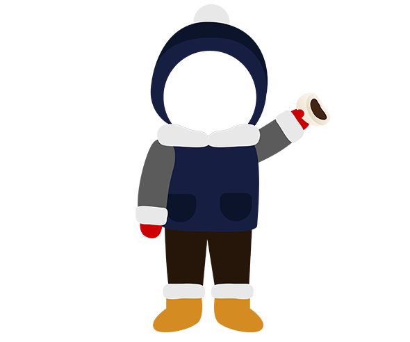 호빵 먹는 아이 합성이미지