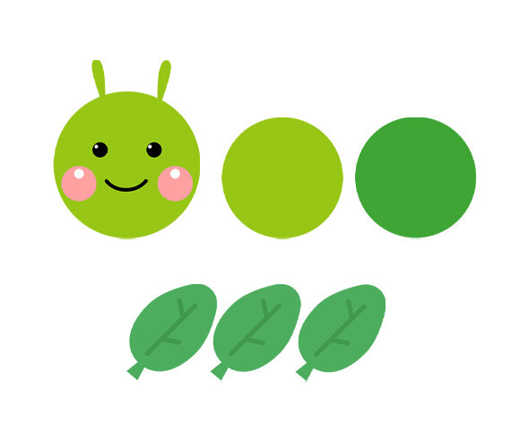 촉감판(애벌레)(문구없음)