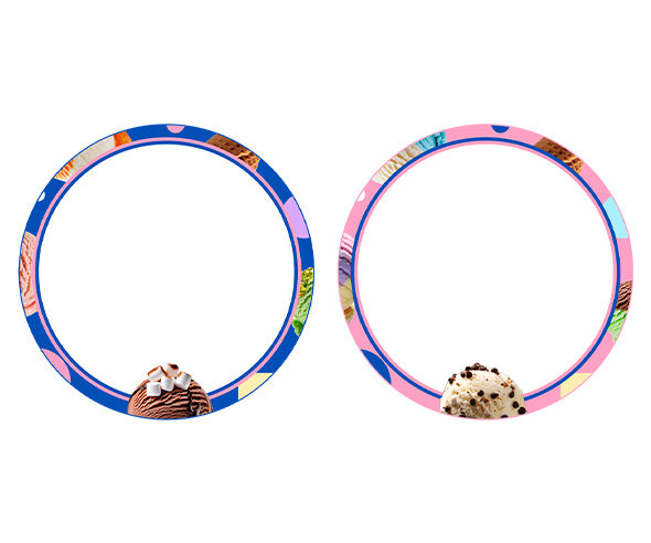 아이스크림 가게 라벨