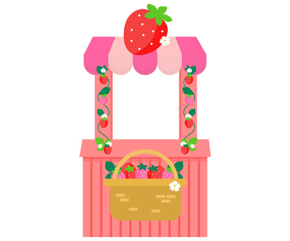 딸기농장 매표소