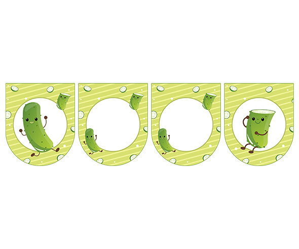 [개별도안] 오이 놀이 가랜드