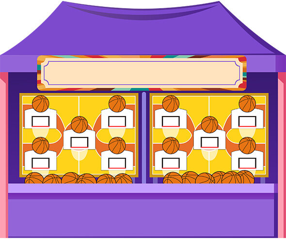 공 던지기 가게 배경(문구없는)