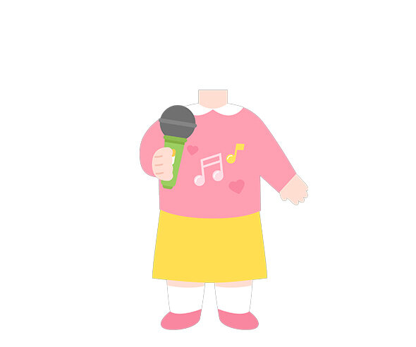 노래 부르는 아이 합성이미지