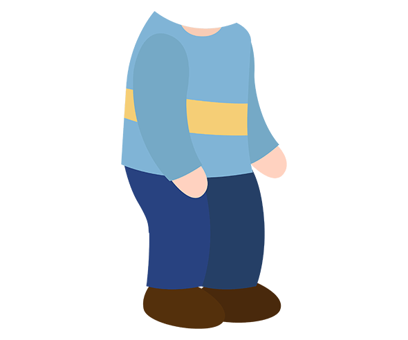 달고나 구경하는 아이 합성이미지