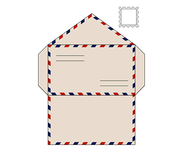 베이지색 편지 봉투