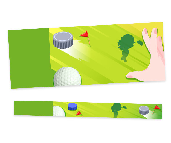 병뚜껑 골프대회 입장권(문구없음)