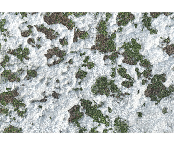 잔디에 눈 내린 배경