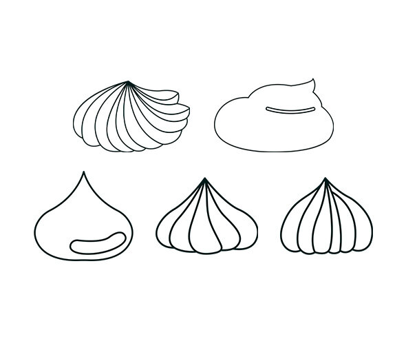 휘핑 크림 색칠 모음