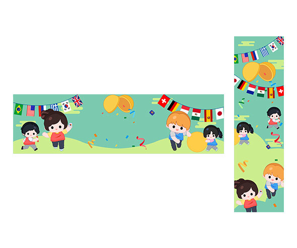 신나는 운동회 가로 세로 배너(문구없음)