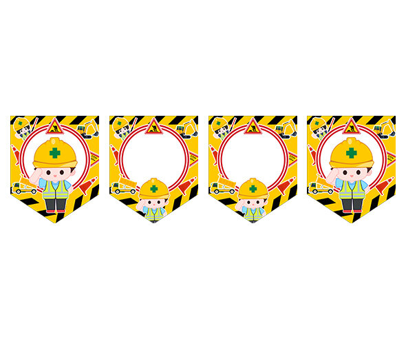 [개별도안] 공사 중 안전제일 가랜드