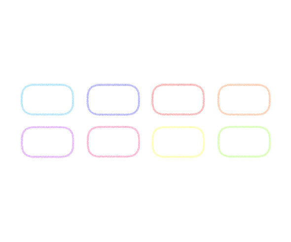 둥근 사각 이름표(기본)(파스텔)