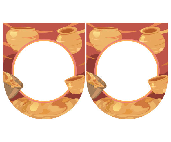 [개별도안] 흙 전시회 가랜드