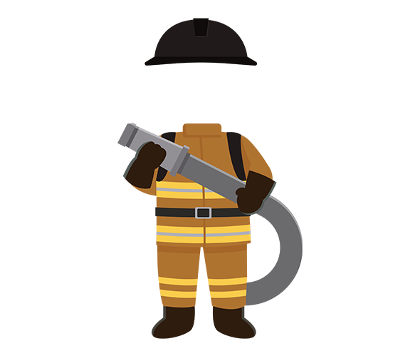 소방관 합성이미지