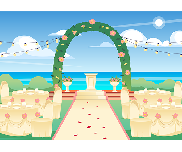 결혼식장 배경