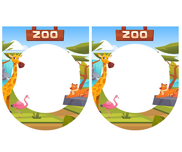 [개별도안] 동물원 놀이 가랜드