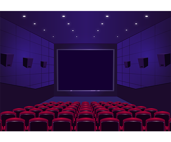 영화관 내부 배경