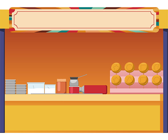 달고나 가게 배경(문구없음)