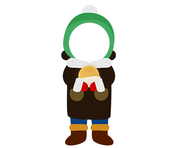 호떡 먹는 아이 합성이미지