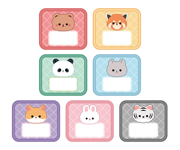 동물 이름표(큰사각)