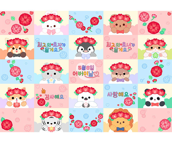 어버이날 하트 포토월