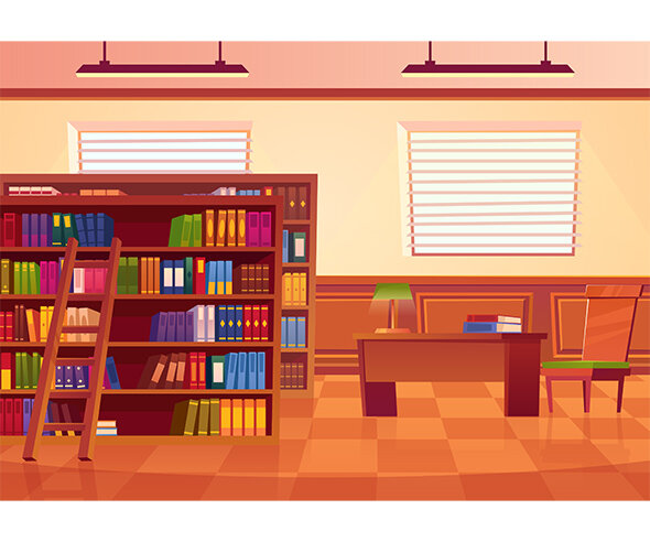 도서관 배경