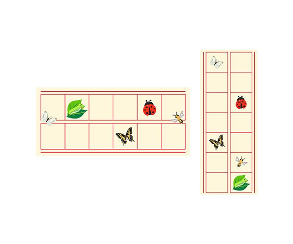 봄에 만나는 곤충 원고지 레터링(문구없음)