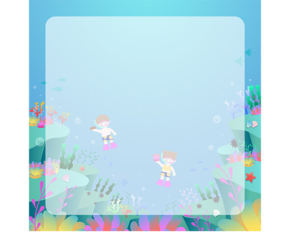 잠수하는 아이들 메모지