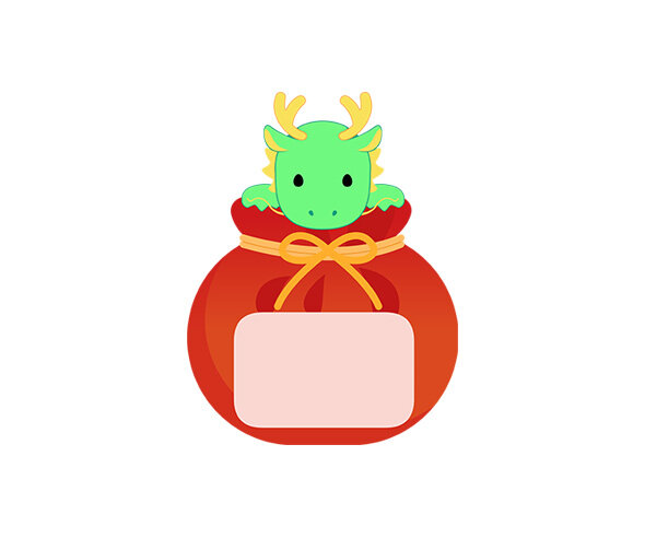 복주머니 속 청룡 라벨