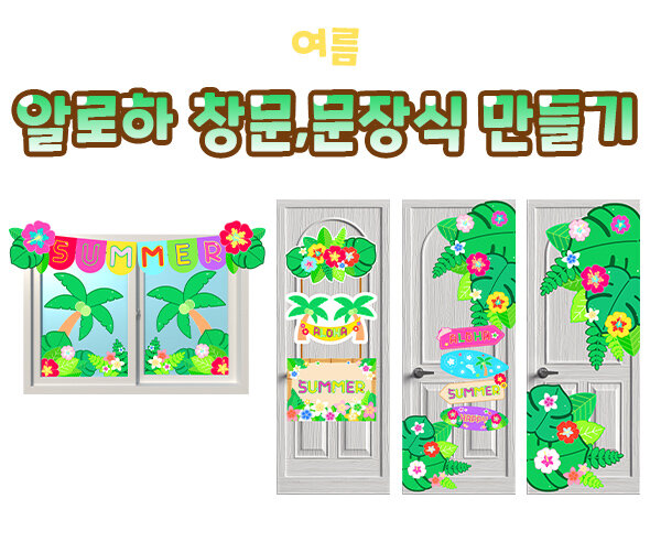 알로하 창문, 문장식 만들기