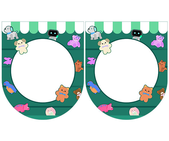 [개별도안] 인형 쓰러뜨리기 가랜드