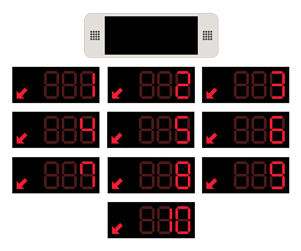 은행 번호 표시기
