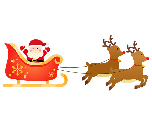 썰매 끄는 루돌프