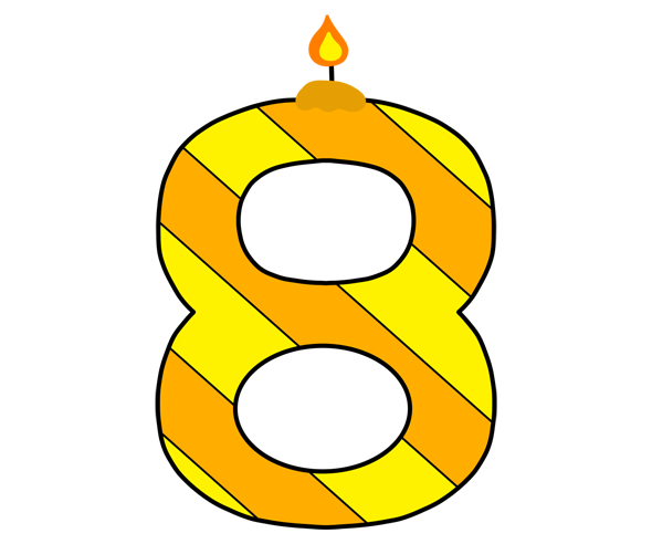 숫자초 8