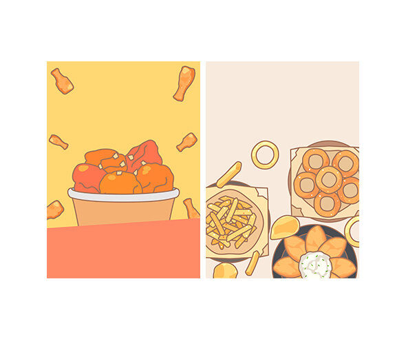 과자파티 포스터(문구없음)