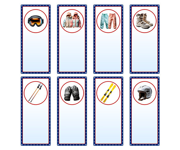 스키장 개별 메뉴판(문구없음)
